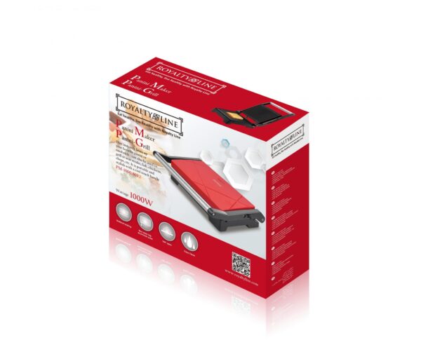 RoyaltyLine 1000W ausklappbarer Elektrogrill