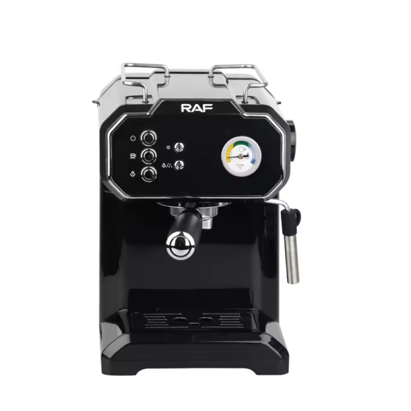 Siebträger-Kaffeemaschine in Schwarz - RAF.104B