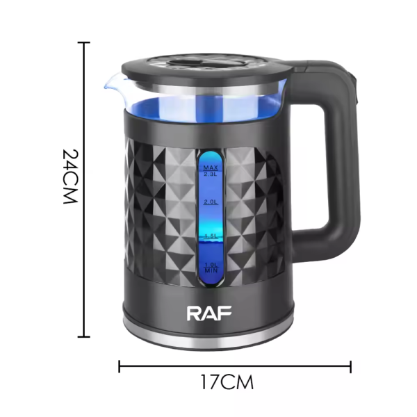 Wasserkocher – 2,3 Liter – Schwarz – RAF.7896 – Bild 2