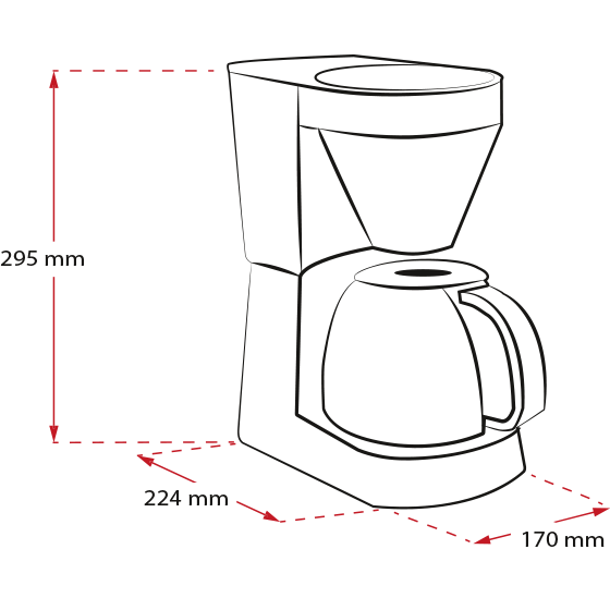 Melitta Easy - 1.25l - Filterkaffeemaschine Schwarz – Bild 3